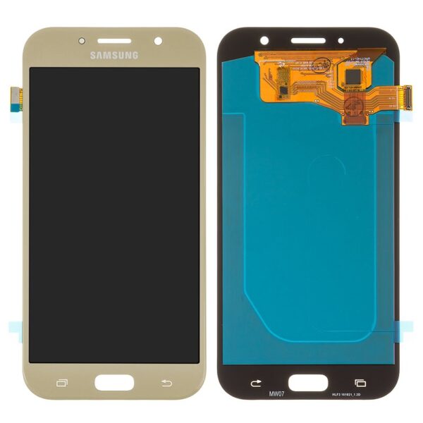lcd-for-samsung-a720f-galaxy-a7-2017-cell-phone-golden-with-touchscreen-oled-high-copy